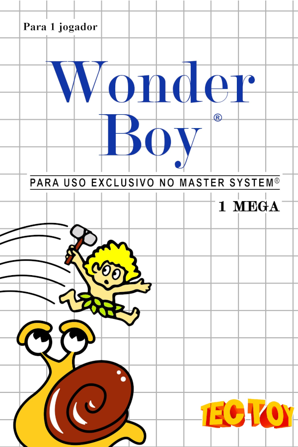 Wonder Boy Sega Master System Game -  Portugal