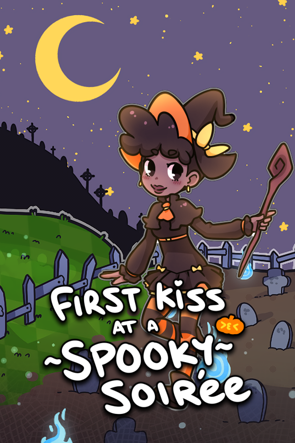 First Kiss at a Spooky Soiree