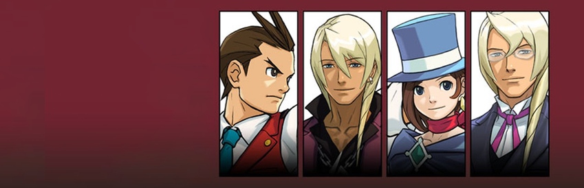 Official Ace Attorney four characters heroes. - SteamGridDB