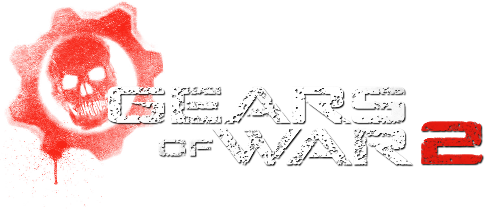 gears of war logo white