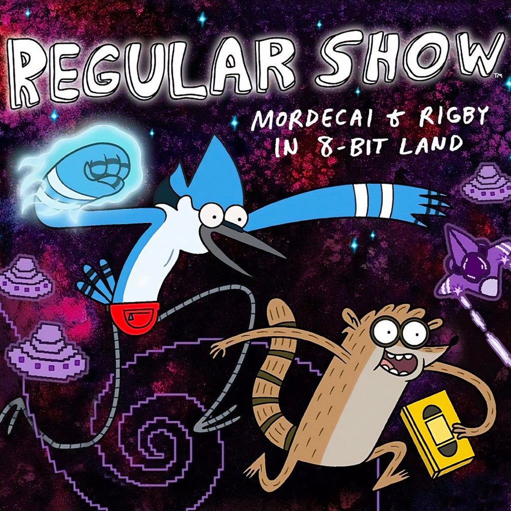 Regular Show: Mordecai and Rigby in 8-Bit Land