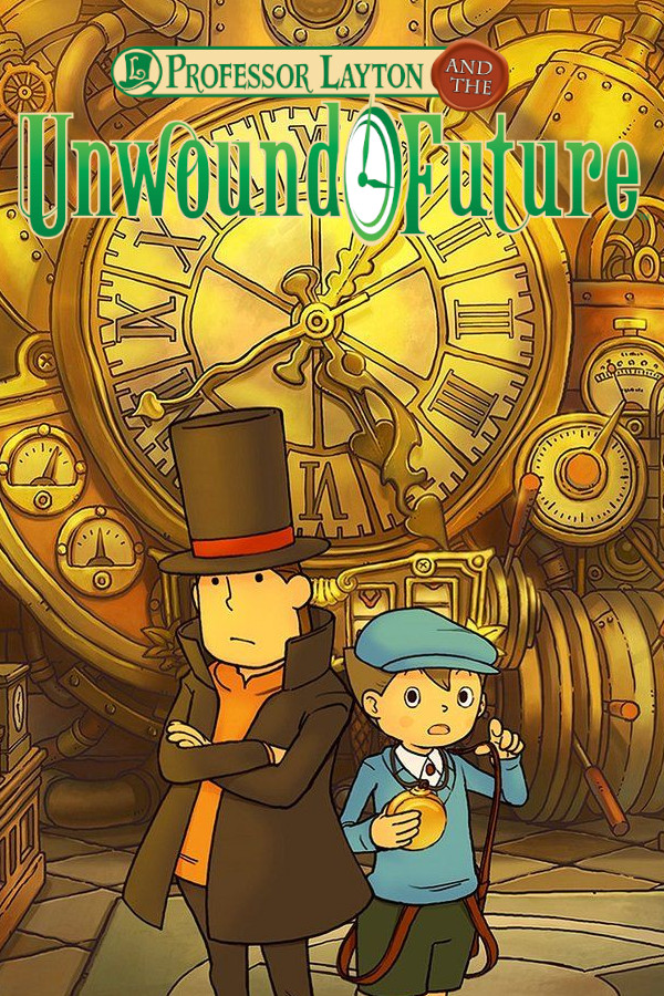 Professor Layton and the Unwound Future cover art