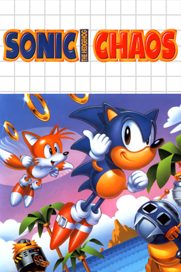 Sonic Chaos Full Cover II from the official artwork set for #SonicChaos on  the #Sega Game Gear and Master System. #S…