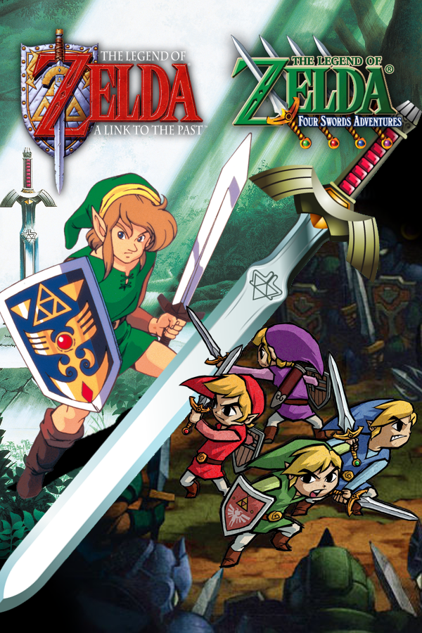 2002 ZELDA A Link To The Past / Four Swords Video Game = Promo Art PRINT AD