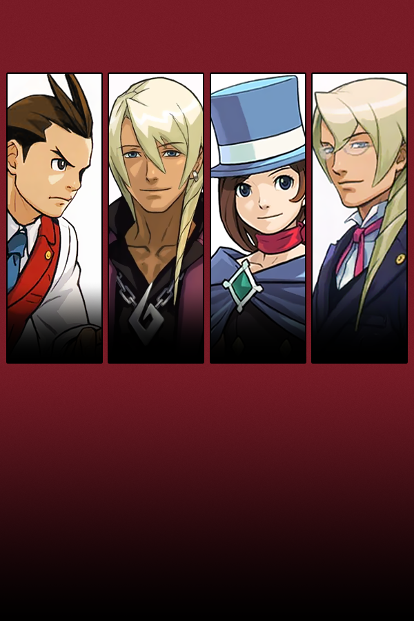 Official Ace Attorney four characters heroes. - SteamGridDB