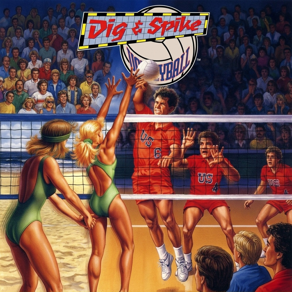 Dig & Spike Volleyball