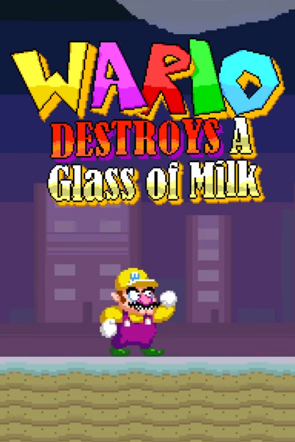 Wario Destroys A Glass of Milk
