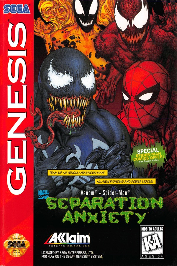 Venom • Spider-Man: Separation Anxiety for Sega Genesis