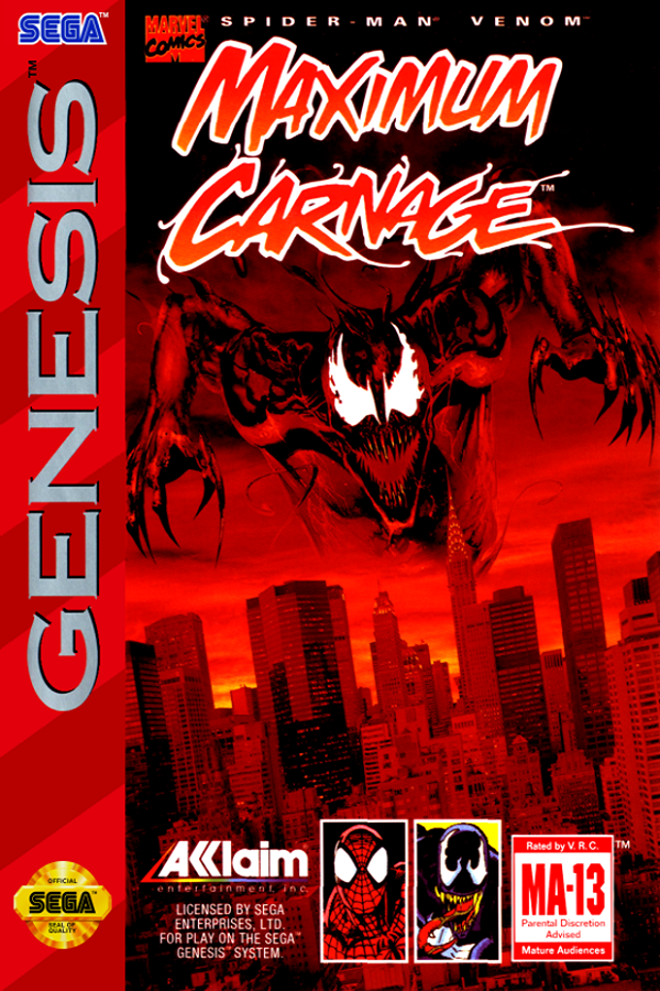 Spider-Man / Venom: Maximum Carnage for Sega Genesis
