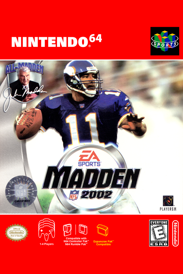 Madden nfl on sale 2002 n64