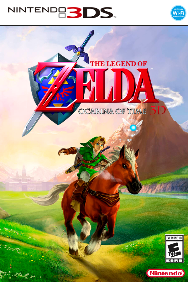 Inset for the Legend of Zelda: Ocarina of Time 3D Repro Print 