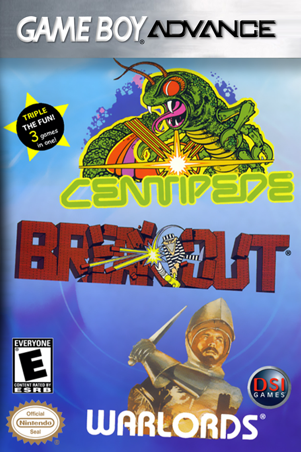 Centipede/Breakout/Warlords