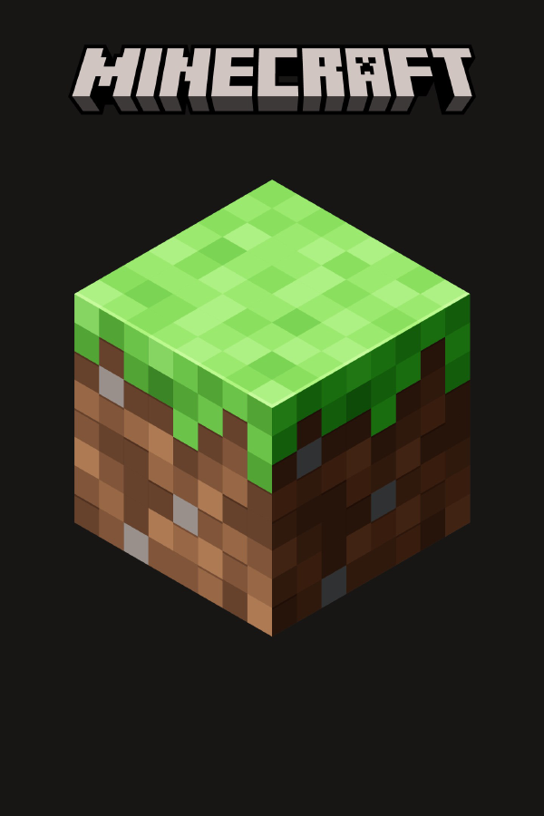 Vector logo of the video game Minecraft. Steam (2702962)