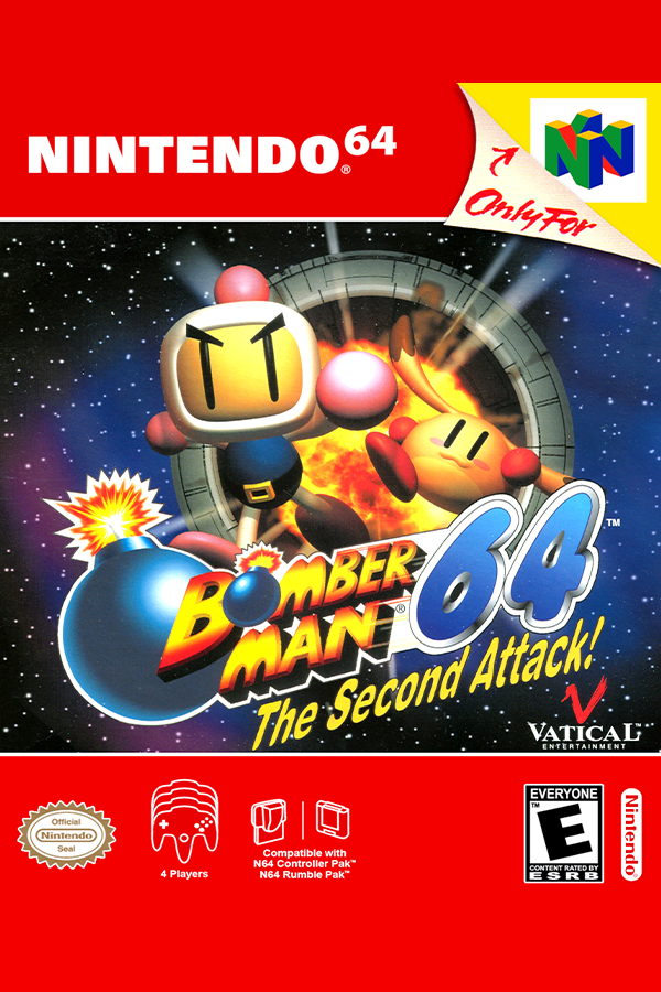 Bomberman 64: The Second Attack! Box Shot for Nintendo 64 - GameFAQs