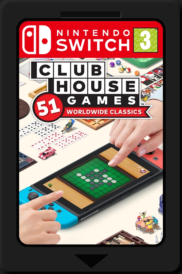 Clubhouse Games: 51 Worldwide Classics Cover Art & Case for 