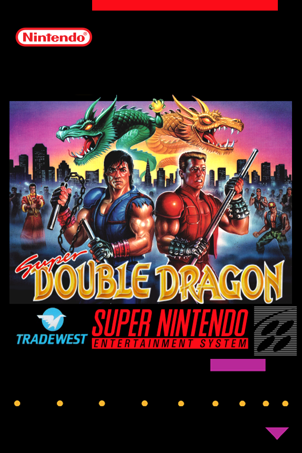 Super Nintendo Super Double Dragon Game Box Only
