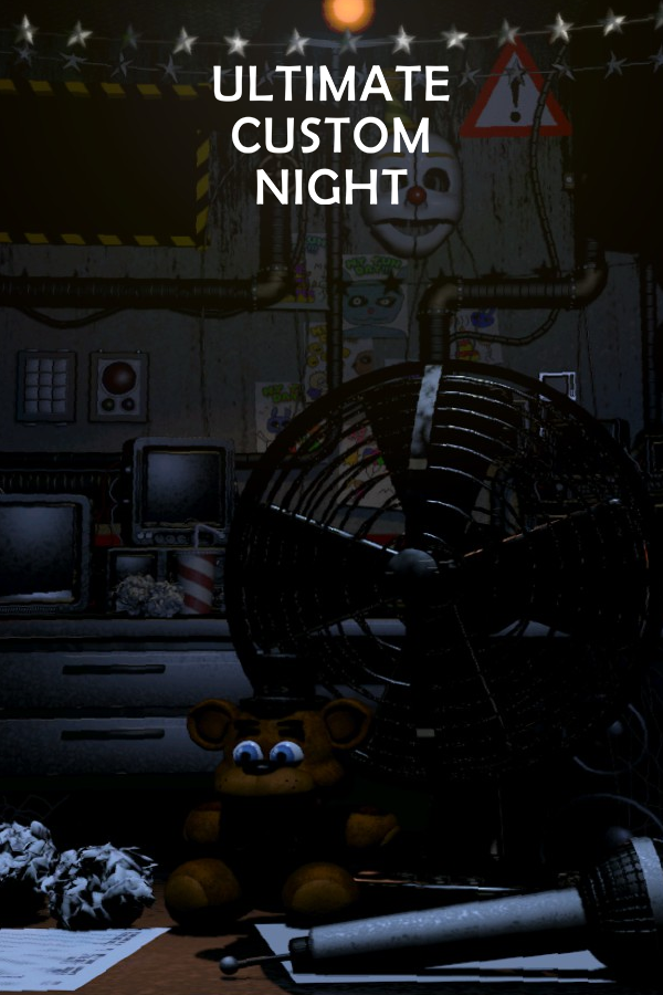 five nights at freddys ultimate custom night  Art Print for Sale