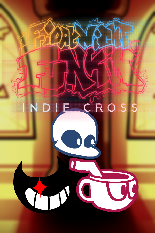 FNF Multiplayer Indie Cross + Custom BG [Friday Night Funkin'] [Mods]