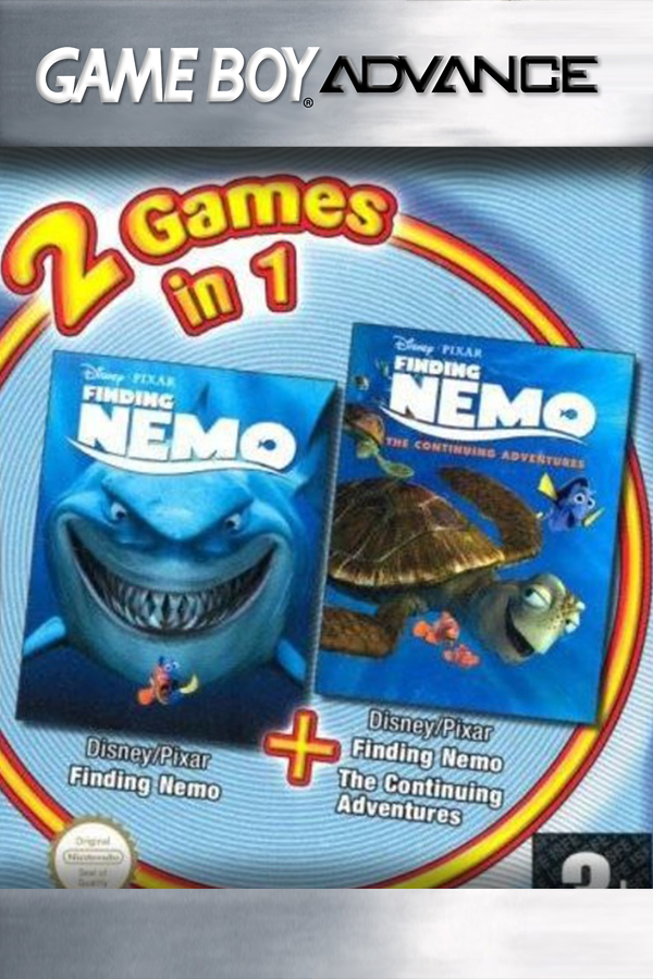 2 Games in 1 I Finding Nemo + Finding Nemo: The Continuing Adventures