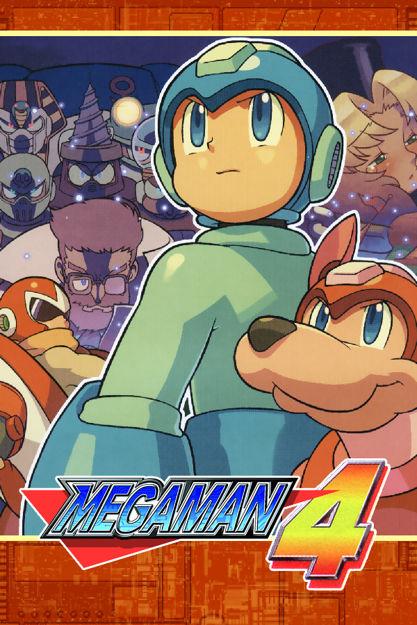 Mega Man 4 (1991) cover art