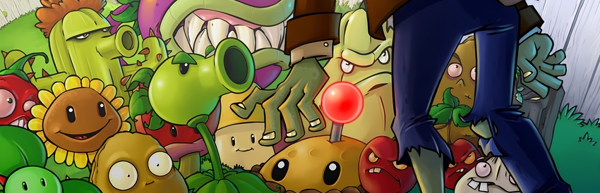 plants vs zombies is a game that is about to be released on steam.  generative ai. 28459902 Stock Photo at Vecteezy