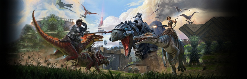 Ark Survival Evolved and Survival Ascended server hosting product banner