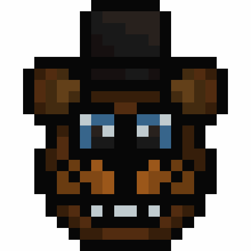 Withered freddy pixel art