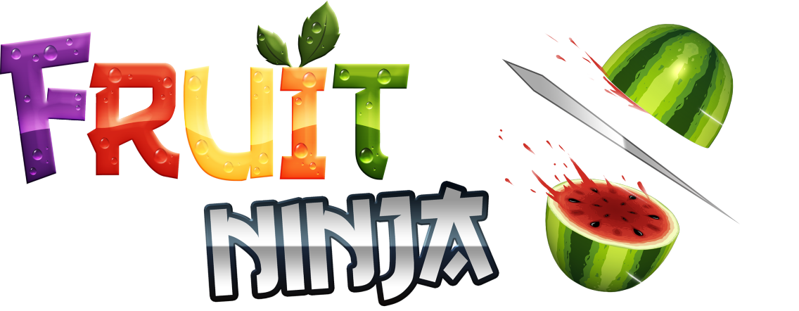 fruta ninja logo vector