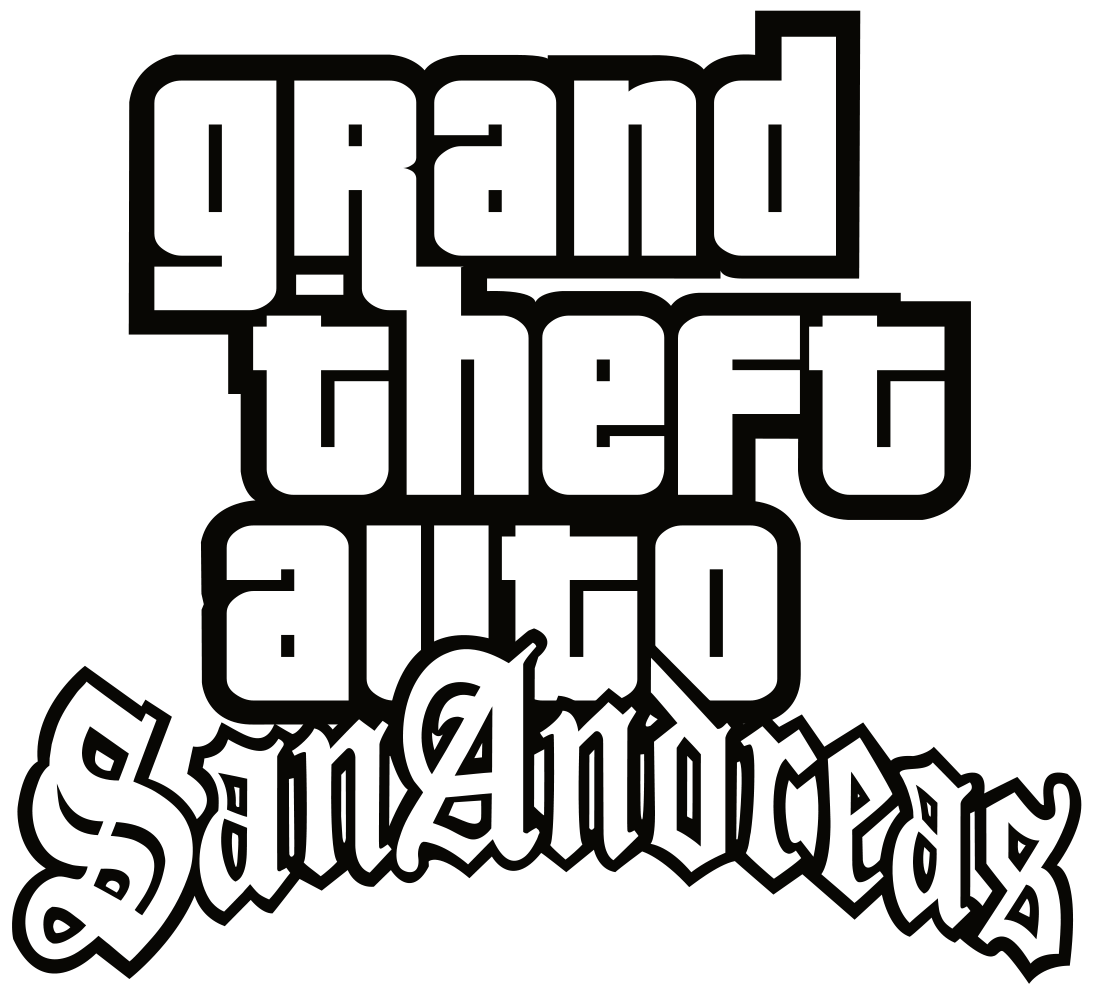 File:Grand Theft Auto San Andreas logo.svg - Wikimedia Commons