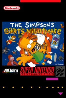 The simpsons bart's nightmare sales snes