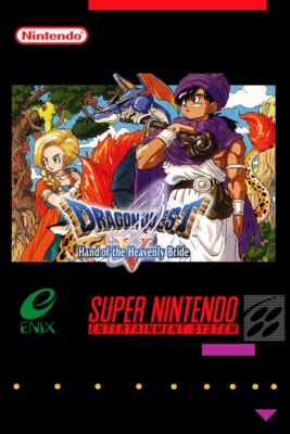 Gaming Relics - Super Nintendo - Vertical Style - Dragon Quest V: Hand of  the Heavenly Bride