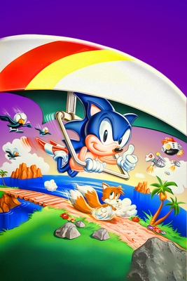 Sonic The Hedgehog - Sega Master System - Artwork - Box